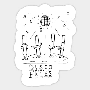 disco fries Sticker